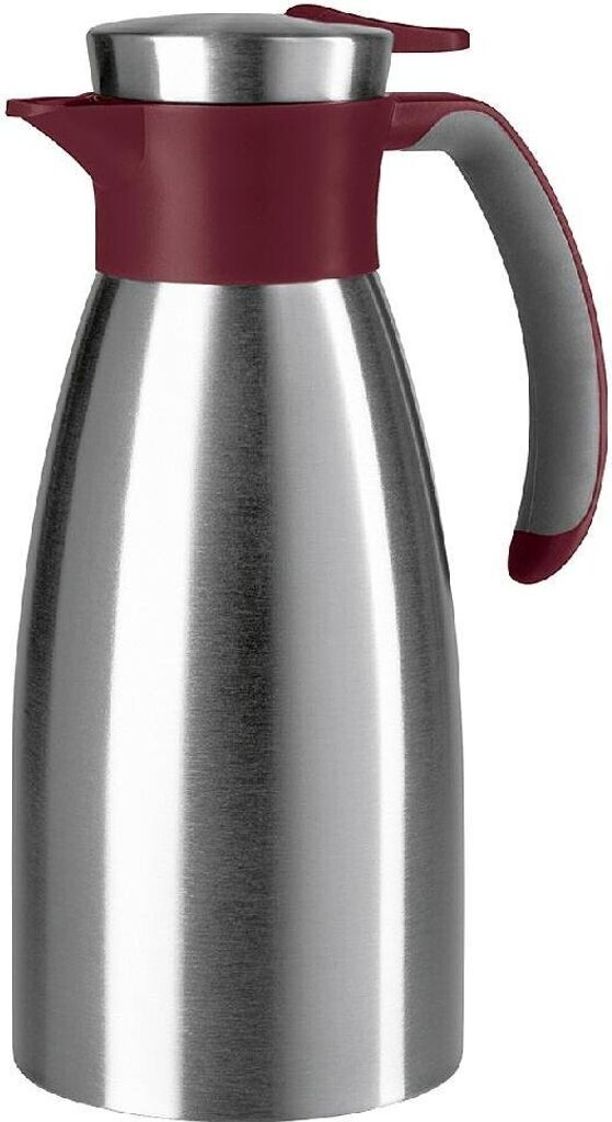 Emsa Insulated jug SOFT GRIP 1l stainless steel wine red
