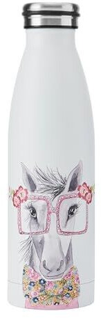 Mikasa Tipperleyhill double-walled stainless steel bottle 500ml horse print mixed
