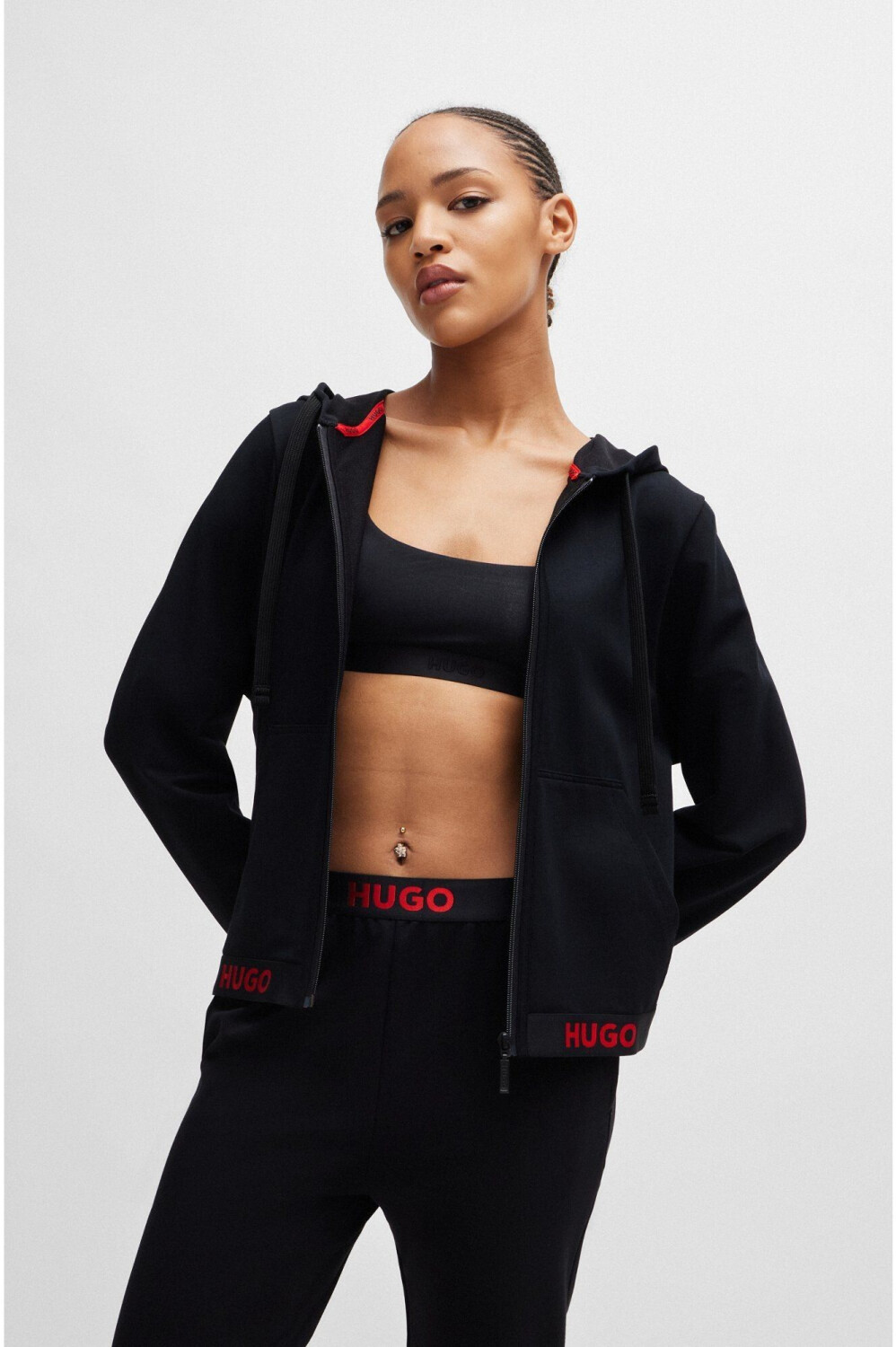 Black sweater zipper sales