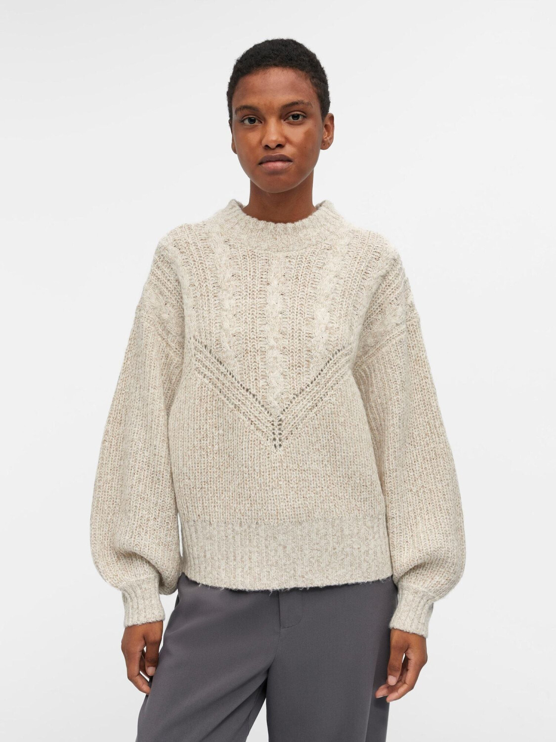 Object Collectors Item Nova Stella Cable Pullover (23042244-Humus/DetailMelange)