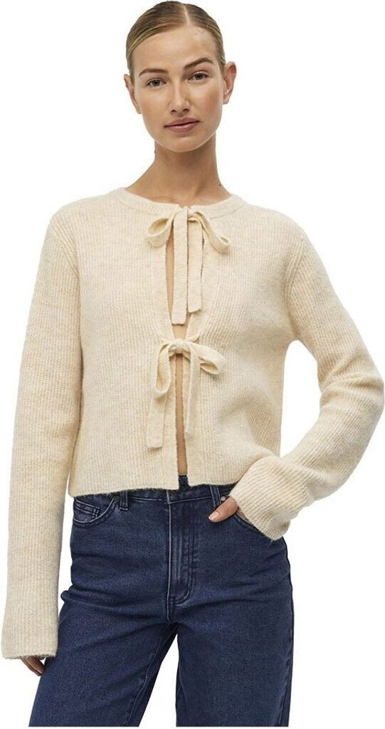 Objgalia L/S Re Knit Cardigan Noos Tannin Maat L - Gestreept Gebreid Vest
