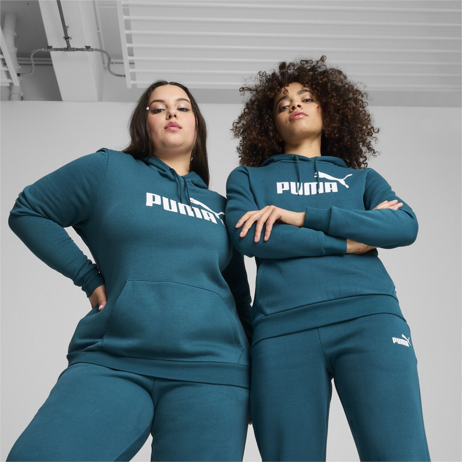 Puma ess logo hoodie hot sale