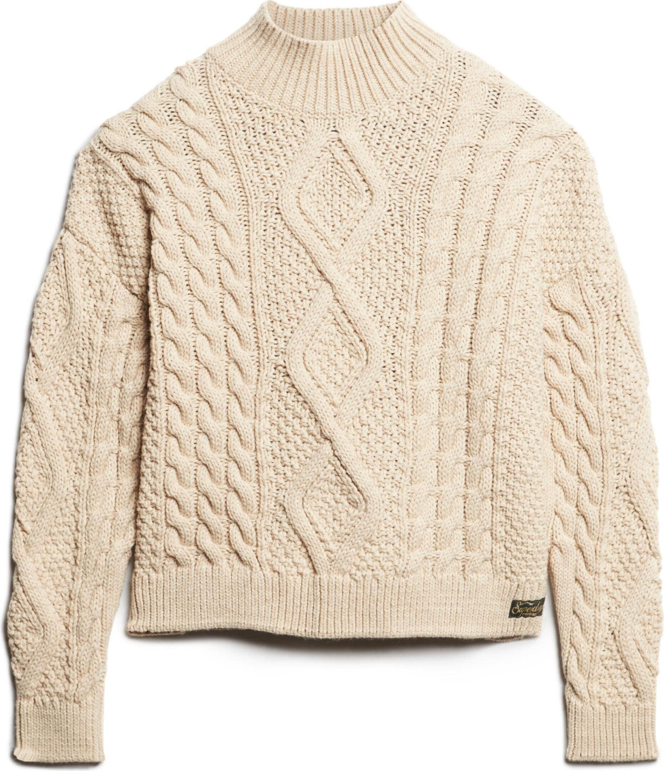 Superdry Aran Cable Knit Turtleneck Sweater (W6110547A-39E-10)