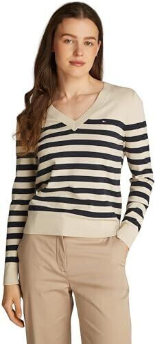 Tommy Hilfiger Stitch Pullover With V-Neck (WW0WW40098) Dark Night Navy/Country