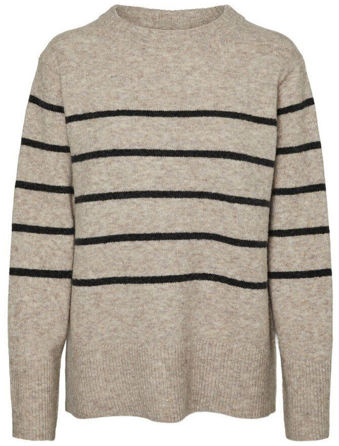 Vero Moda Flawless Pullover (10320487) SilverMink/W.DarkGreyMelange