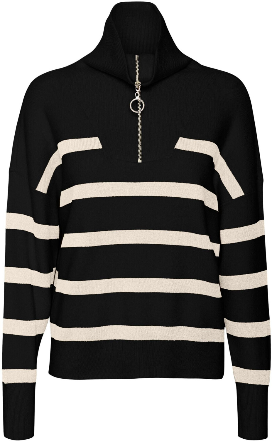 Vero Moda VMSaba Stripe Highneck (10269246) Black/StripesBirch