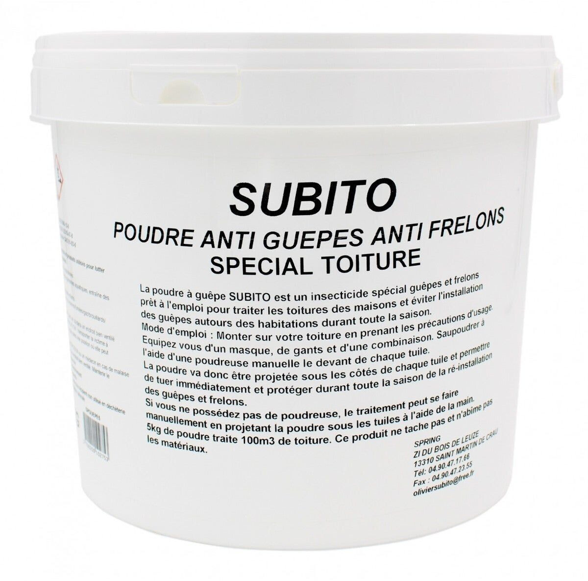 Subito Poudre anti guêpes et frelons spécial toiture 5 kg