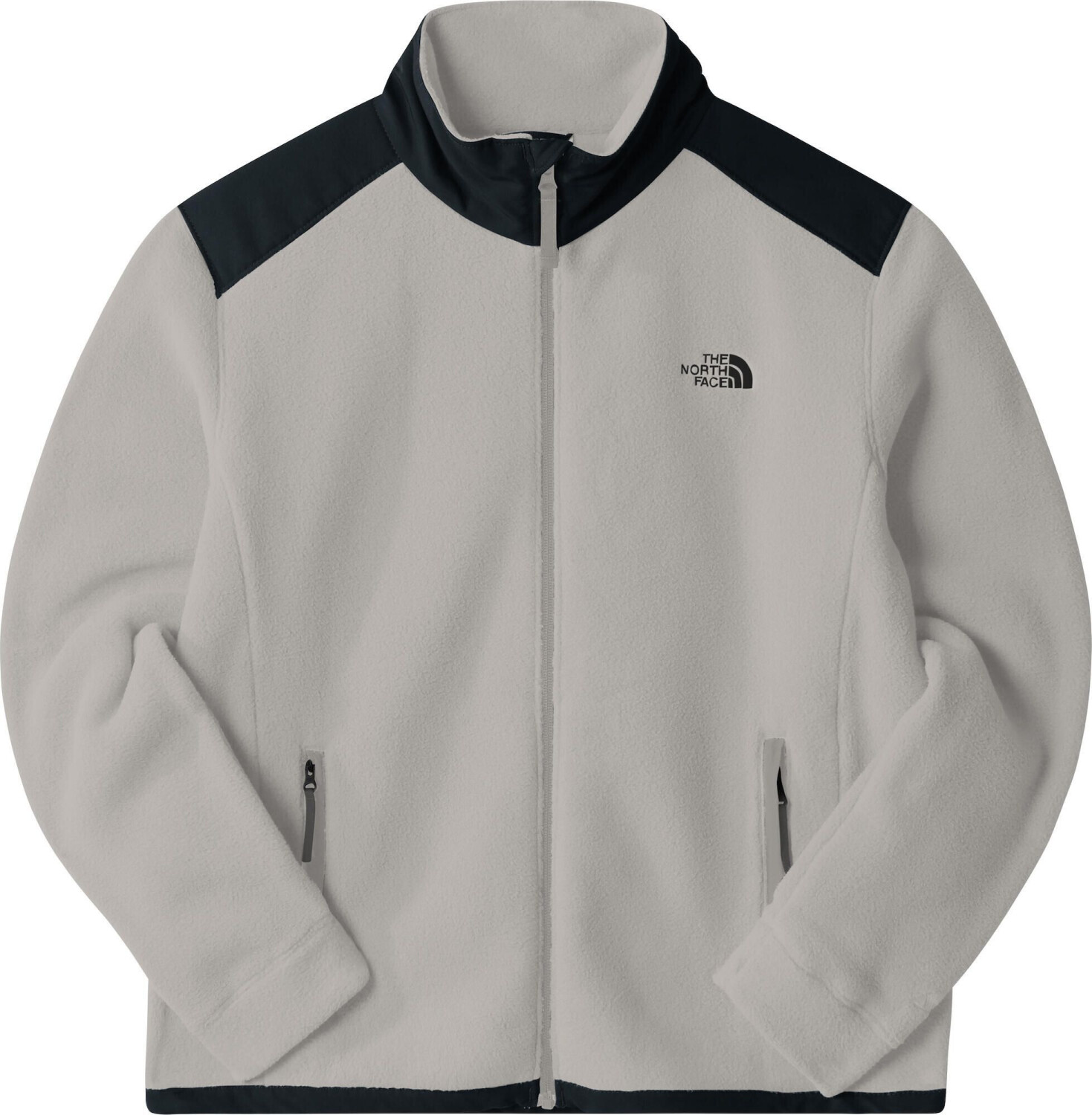 The North Face Women's Alpine Polartec 200 Full Zip Jacket (NF0A7WWM) white dune/tnf black