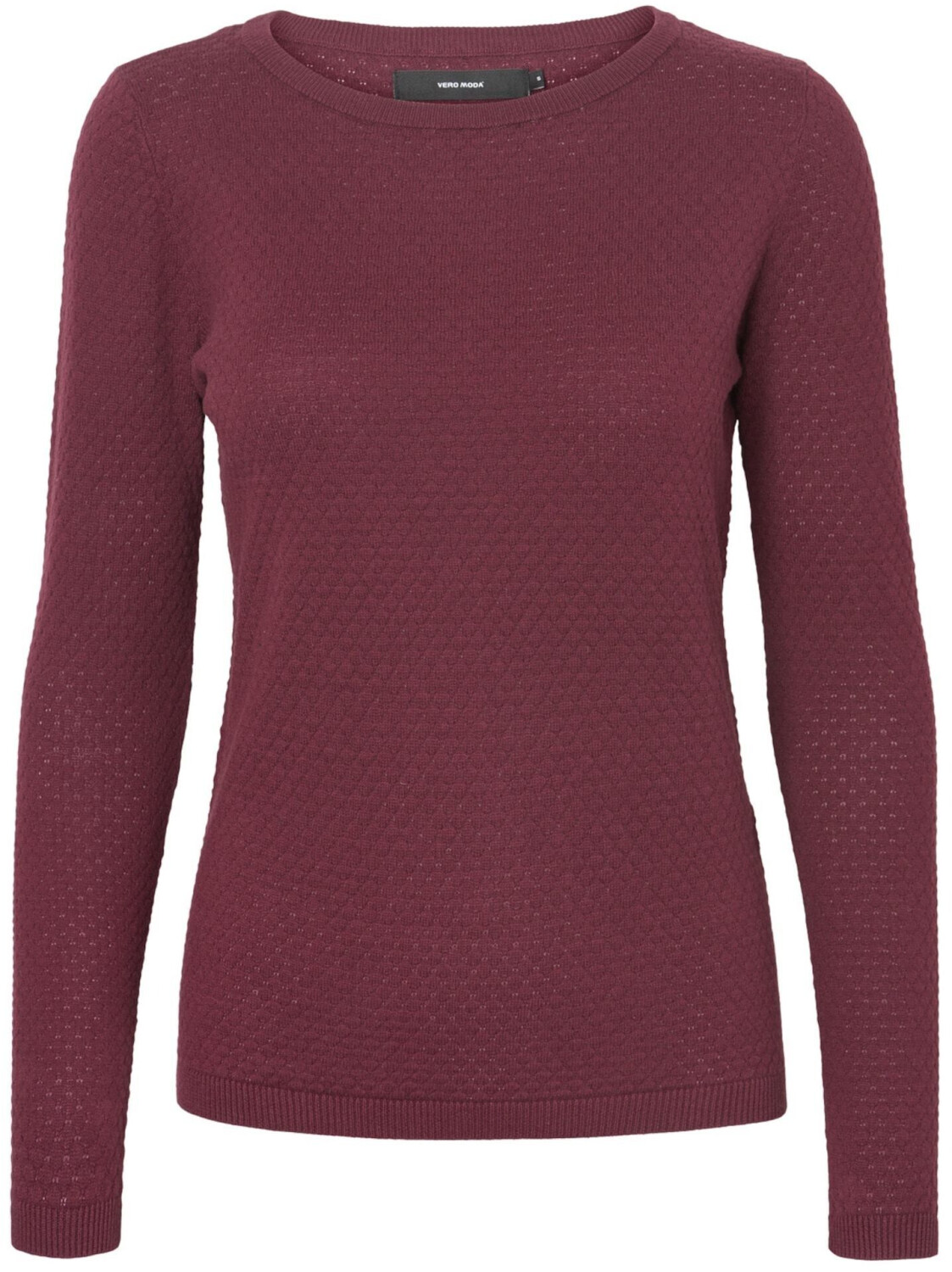 Vero Moda Vmcare Structure Ls O-neck Blouse Ganoos (10136644) winetasting