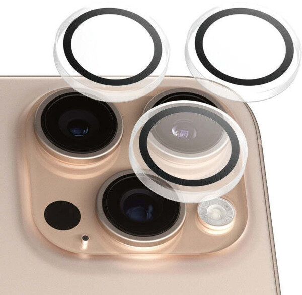 PanzerGlass Hoops Camera Lens Protector (1 Stück, iPhone 16 Pro), Smartphone Schutzfolie, Transparent, Bild 7