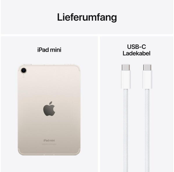 Apple iPad mini 128GB WiFi + 5G polarstern (2024), Bild 7