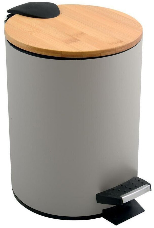 Spirella 5 liters stainless steel with automatic lowering and inner bucket Adonis bathroom Softclose Taupe