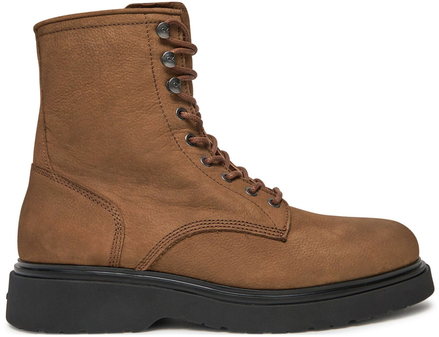 Calvin Klein Suede Boots Lace-up HM0HM01576 snuff brown
