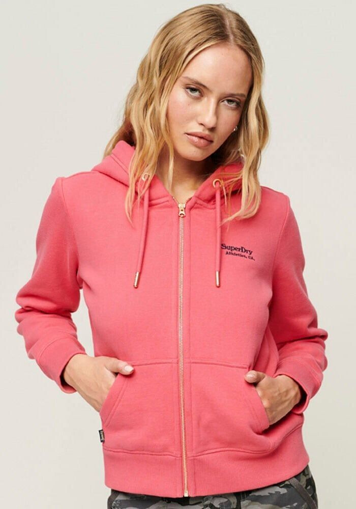 Superdry Essential Logo Full Zip Sweatshirt W2012047A pink desde 43 99 Compara precios en idealo