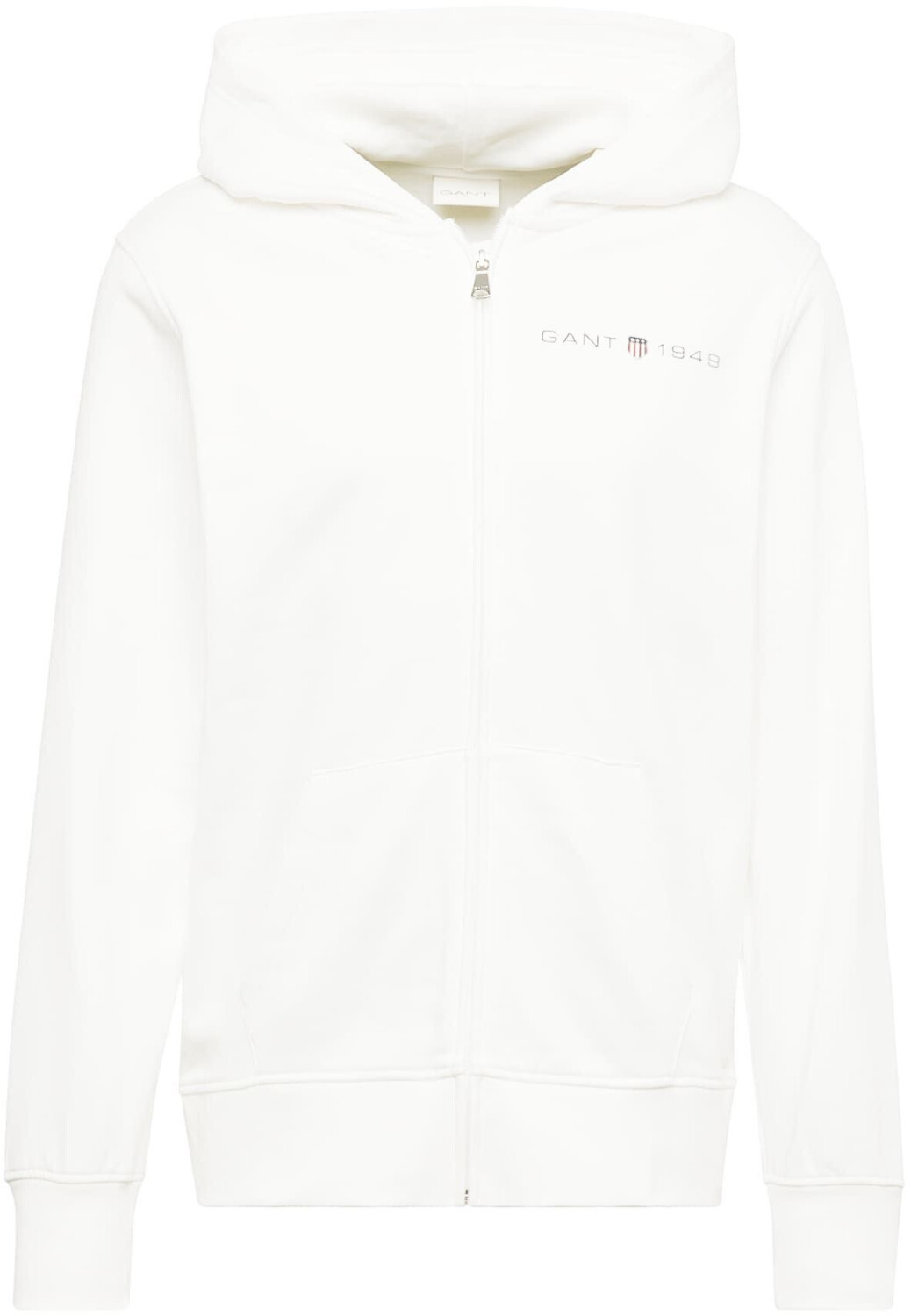 GANT Printed Graphic Zipper Sweater (2003241) white