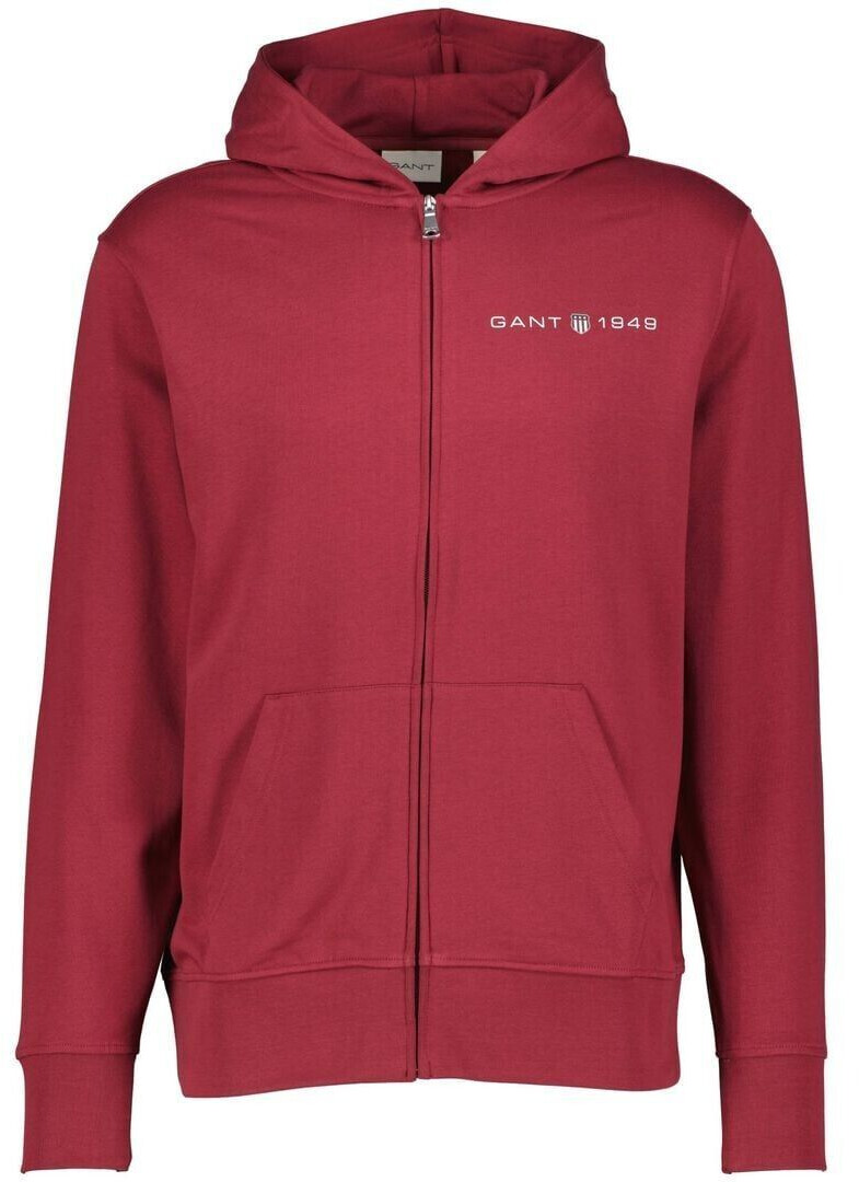 GANT Printed Graphic Zipper Sweater (2003241) red