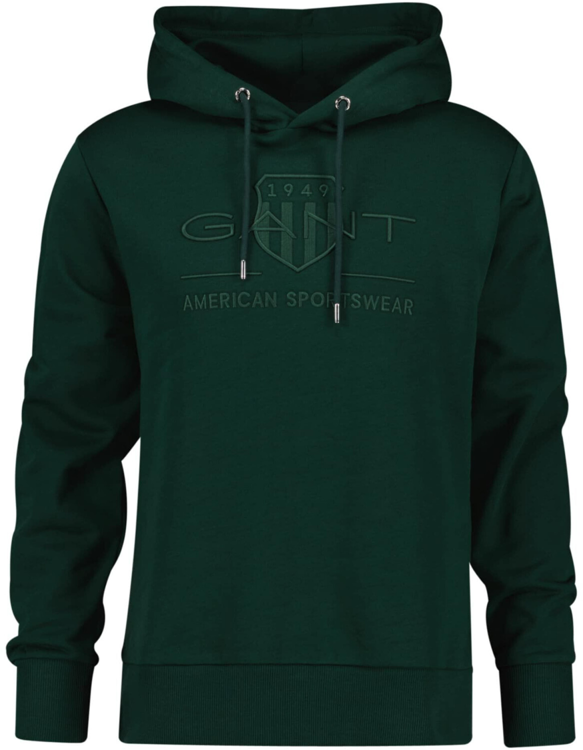 GANT Tonal Archive Shield Hoodie (2037020) tartan green