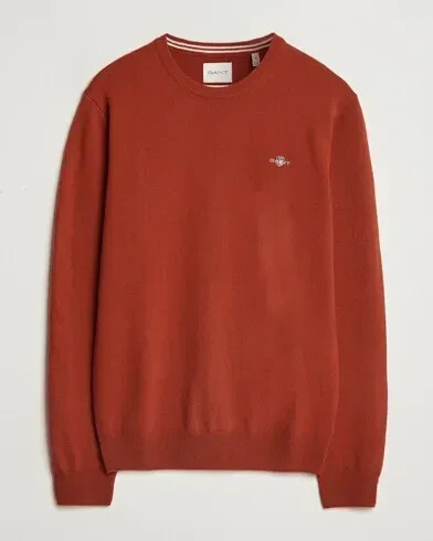 GANT Superfine Lambswool Sweater (87211) iron red