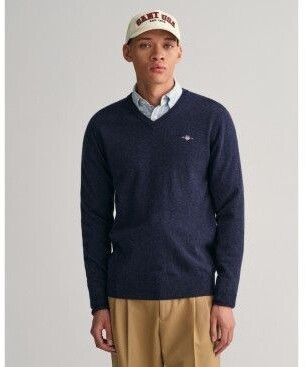 GANT Superfine Lambswool V-Neck Sweater (87212-480)