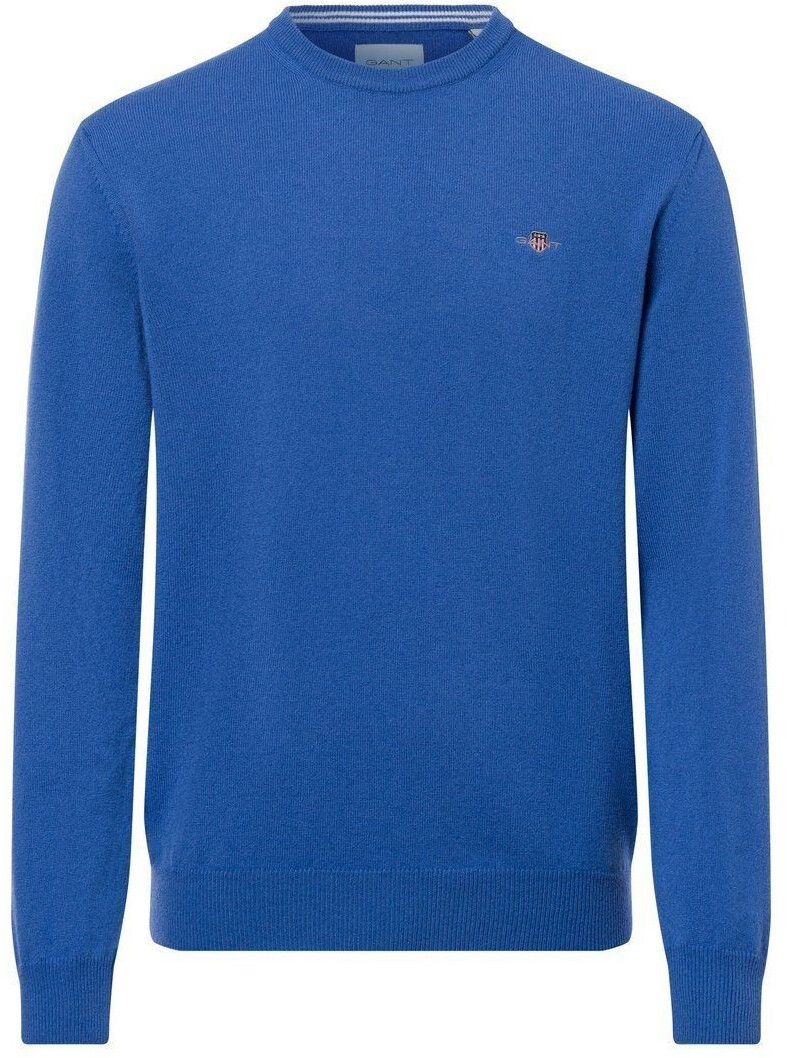 GANT Superfine Lambswool Crew Neck Sweater (87211) royal
