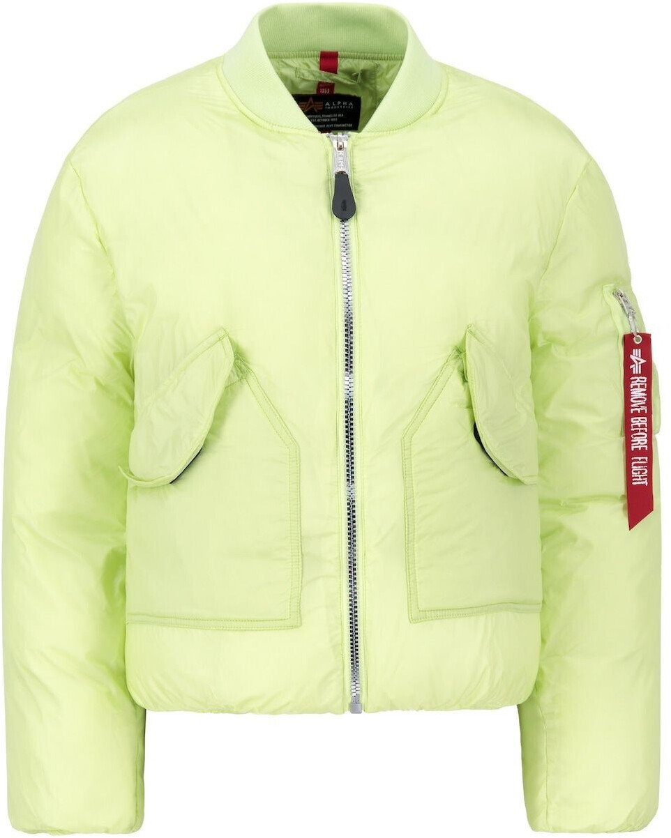 Alpha Industries Ma-1 Padded Bomber Jacket (148004) lime green