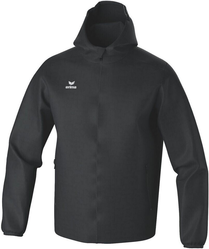 Erima Giacca Da Allenamento Uomo - Nero/Viola/Bianco, Taglia XXXL, Traspirante E Resistente Con Cappuccio E Tasche Con Cerniera