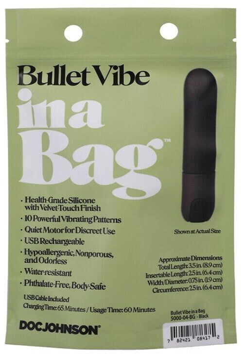 Doc Johnson Vibrating Bullet black
