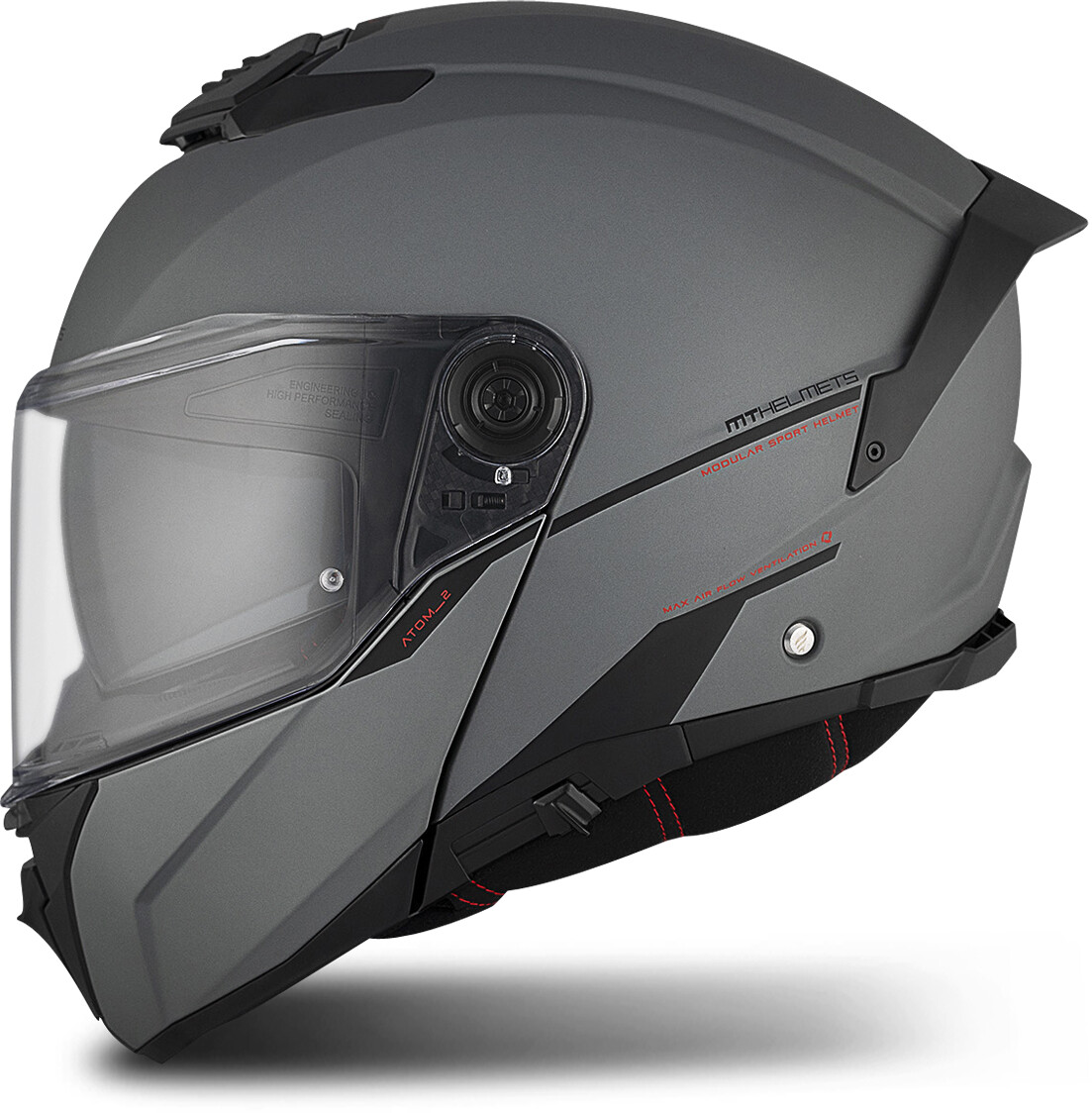 MT Helmets Atom 2 SV Solid A2 Matt Titanium