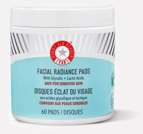 First Aid Beauty Facial Radiance Pads Glycolic and Lactic Acids (60 pads)