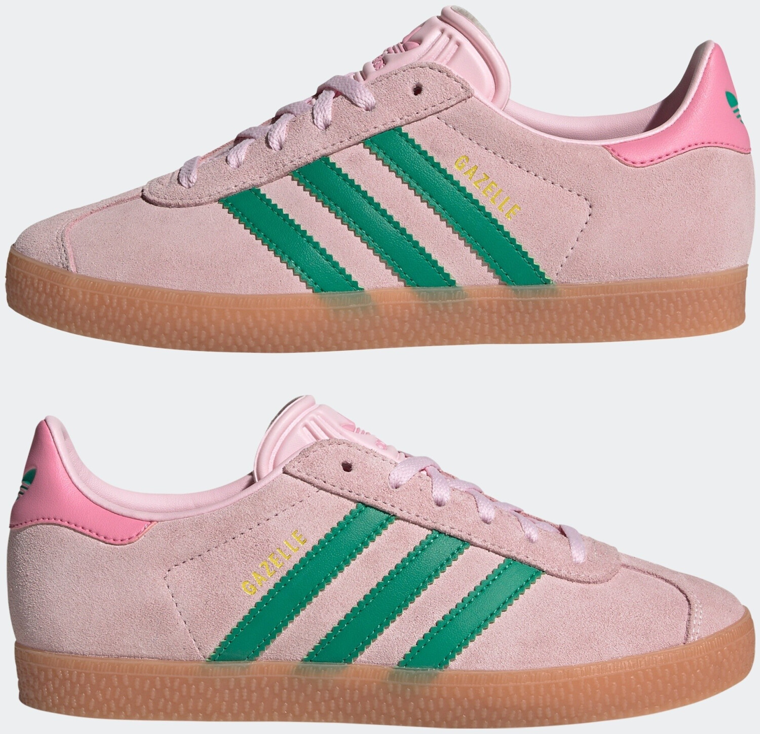 Adidas Gazelle Kids clear pink/court green/bliss pink (JP7128)