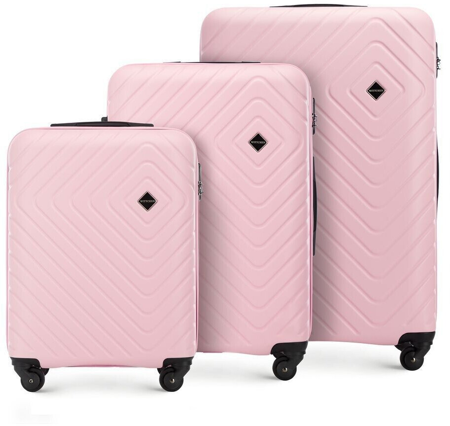 Wittchen Cube Line 4-Wheel-Trolley Set 55/67,5/77,5 cm (56-3A-75s) light pink