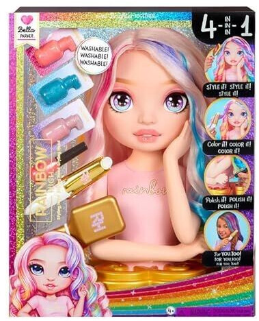 MGA Entertainment Tête à coiffer Rainbow High Bella 33 cm