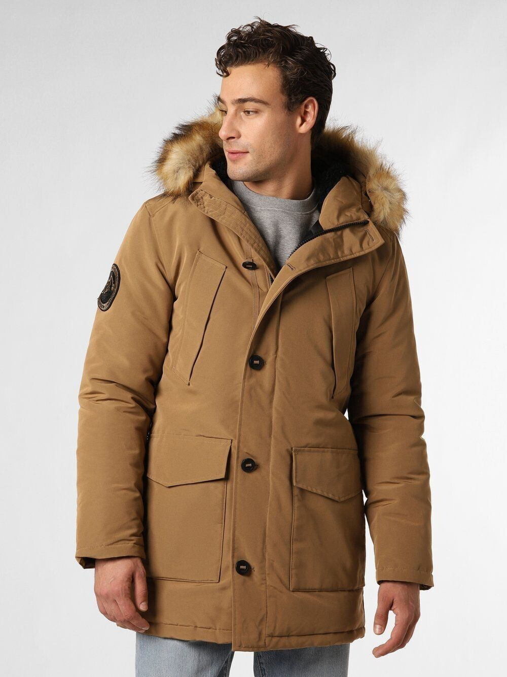 Superdry Everest Faux Fur Parka (M5011741A) sand brown