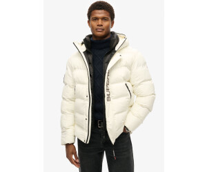Superdry white coat outlet