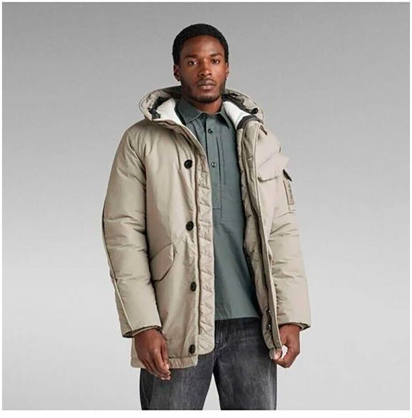 G Star Vodan Padded Hooded Parka D22713 elephant skin desde 129 97 Compara precios en idealo