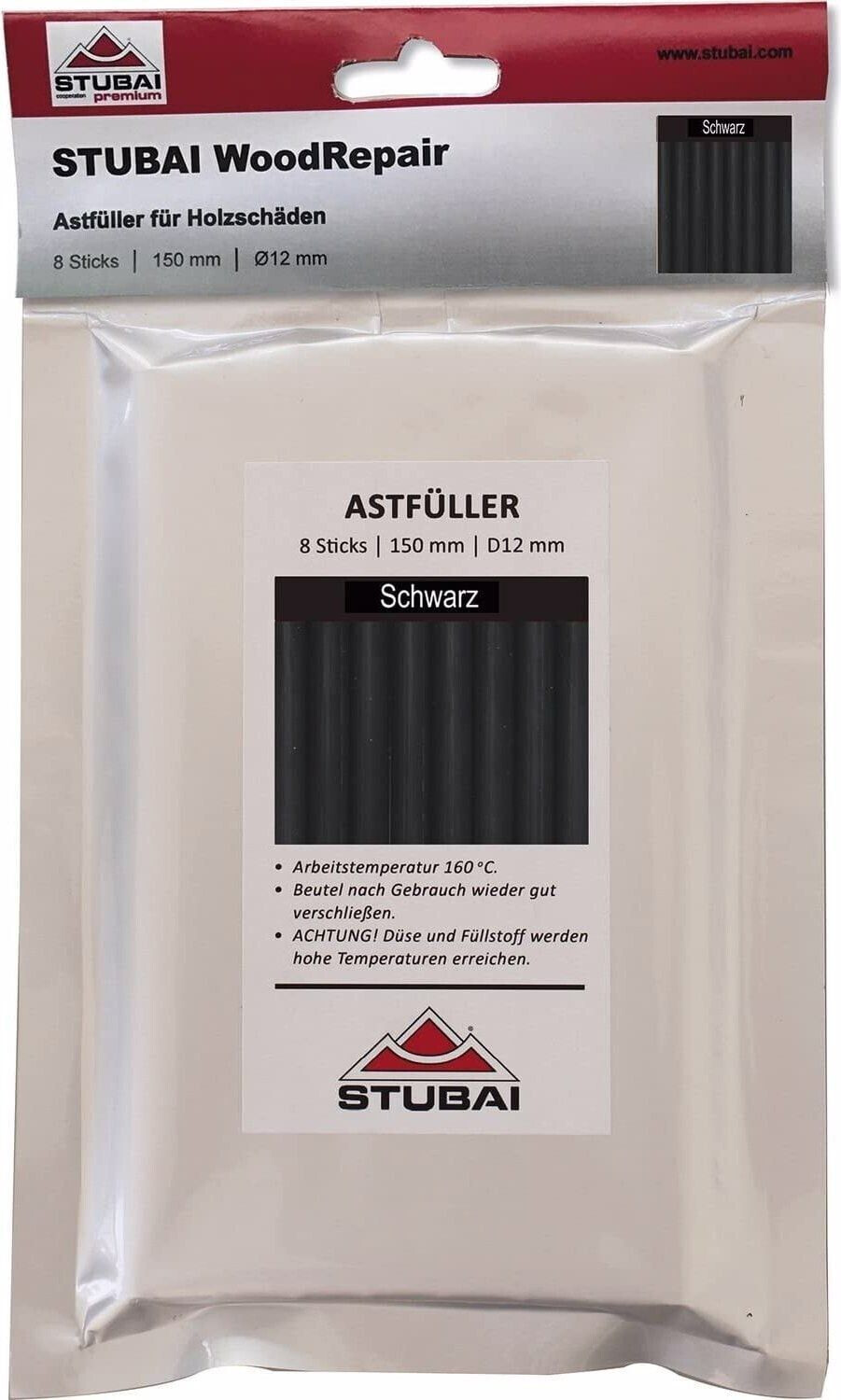 Stubai WoodRepair Black (8 Stück)