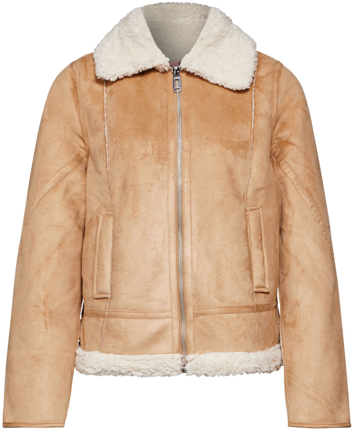 Street One Short Jacket with Teddy-Fell (A201959) rich sand