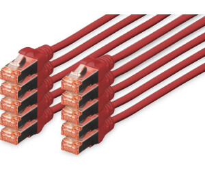 Digitus Professional Patch-Kabel 5,0m SFTP PiMF CAT 6e Rot (DK-1644-050-R-10)