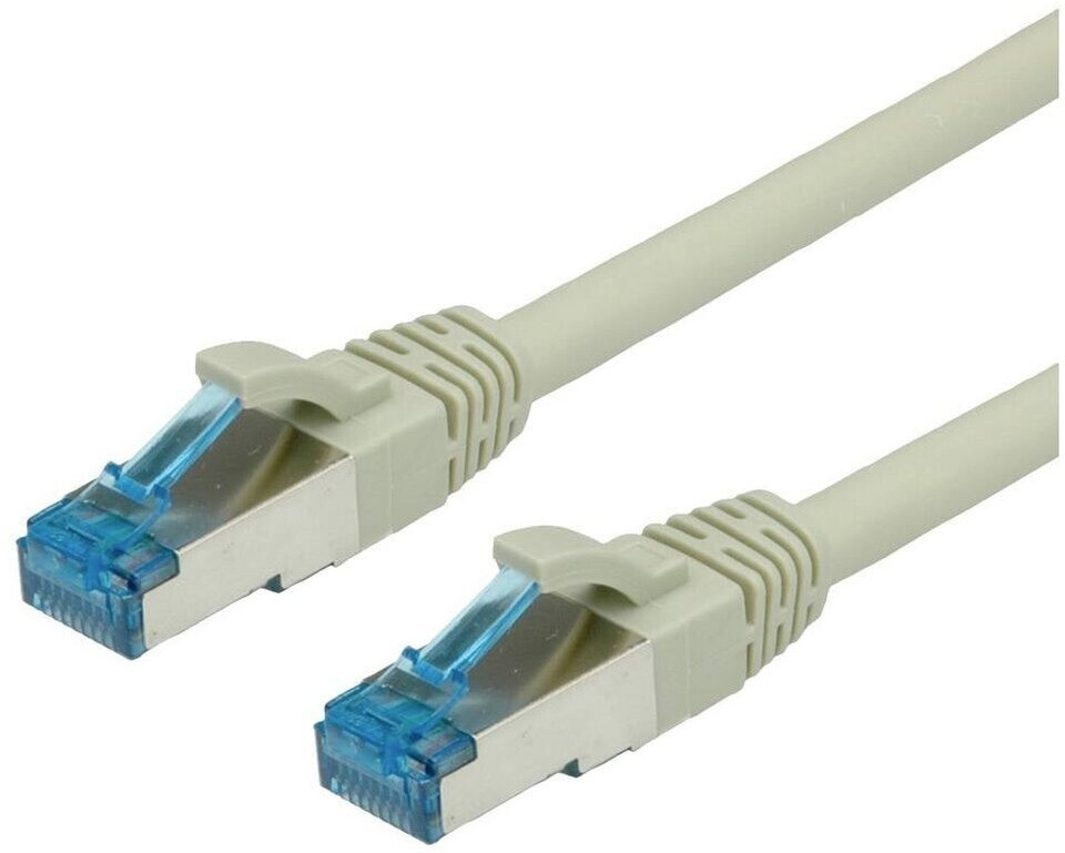 Value Patch-Kabel RJ-45 (M) bis RJ-45 (M) 10 m SFTP PiMF CAT 6e geformt gestranded Grau (21.99.0867)