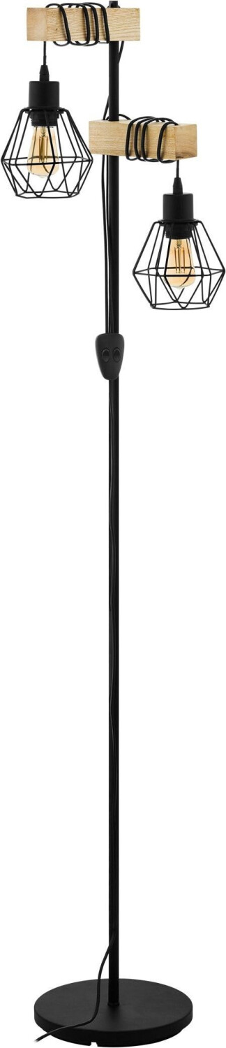 Eglo Floor lamp Townshend 5 black/L40xH166.5xB25 cm/excl. 2xE27 (Max. 60W each)