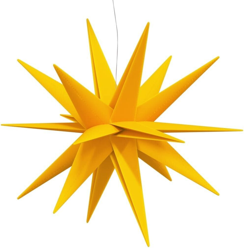 vidaXL LED Christmas star foldable yellow 100 cm