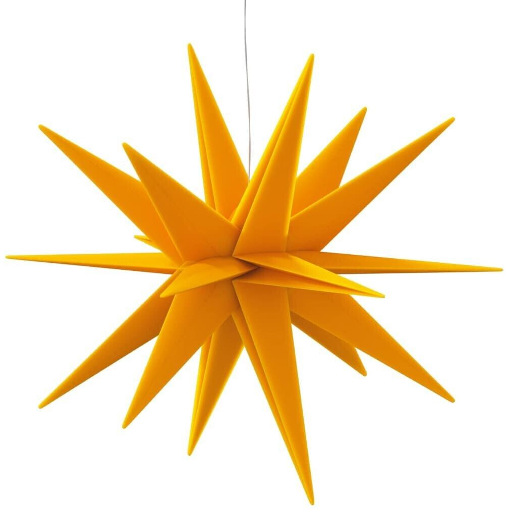 vidaXL LED Christmas star foldable yellow 57 cm