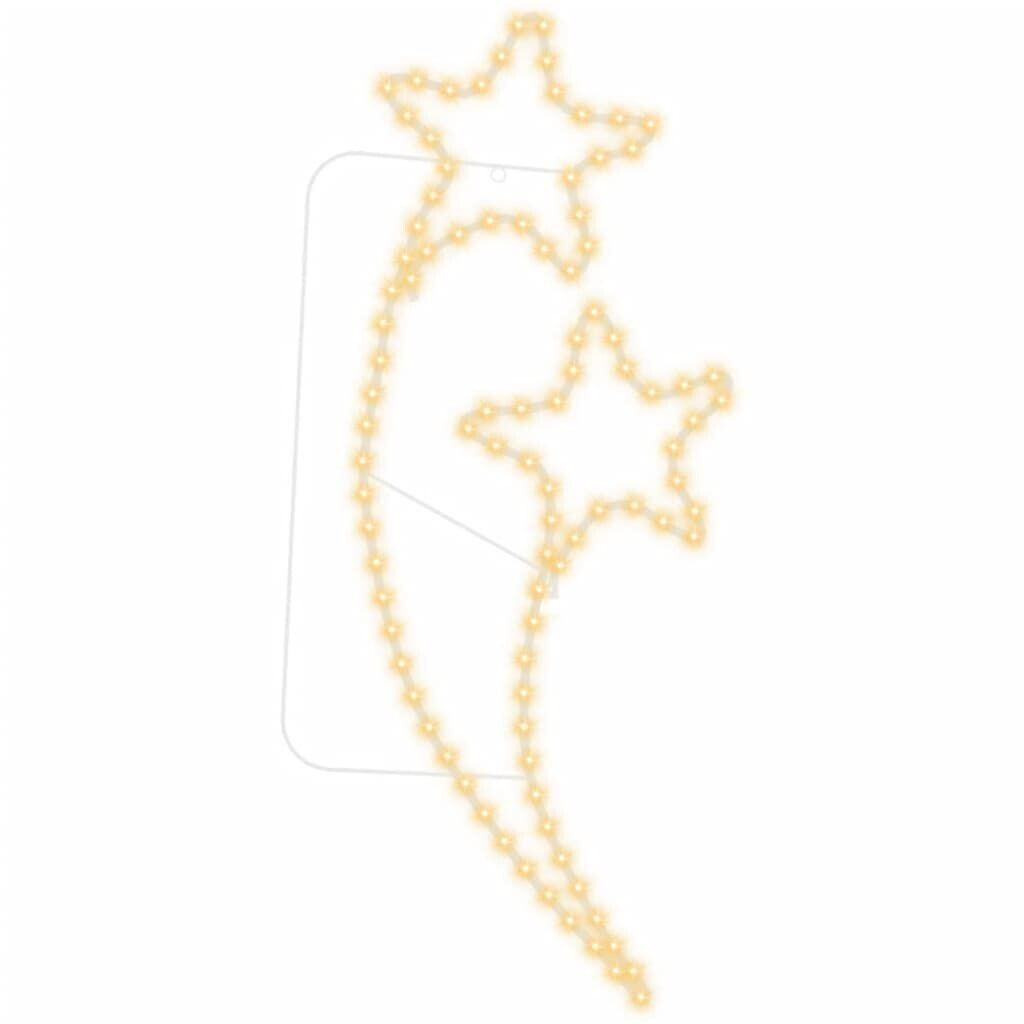 vidaXL Fairy lights 8 pieces star-shaped warm white 125.5x53x4.5 cm