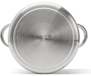 De Buyer - Marmite sans couvercle en inox PRIM'APPETY - 28 cm - Sans PFAS, Inox 18/10 de Qualité Professionnelle, Fond Magnétique Épais pour Cuisson Maîtrisée, Tous Feux Four, Finition Poli Brossé De Buyer - Marmite sans couvercle en inox PRIM'APPETY - 28 cm - Sans PFAS, Inox 18/10 de Qualité Professionnelle, Fond Magnétique Épais pour Cuisson Maîtrisée, Tous Feux Four, Finition Poli Brossé