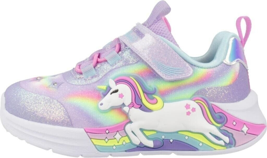 Skechers S-Lights: Unicorn Chaser (Very Young Children) lavanda/multi