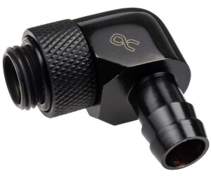 Alphacool HF Anschluss gerade G1/4 Zoll AG auf 10mm ID 90 Grad - schwarz