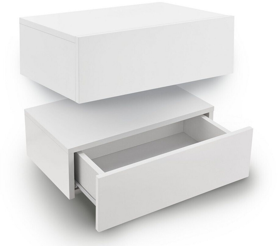 Juskys Bedside table 46x15cm 2 pieces