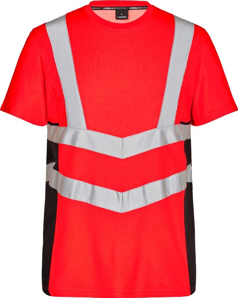 ENGEL Warning protection T-Shirt 9544-182 Safety Kl. 2 red/black