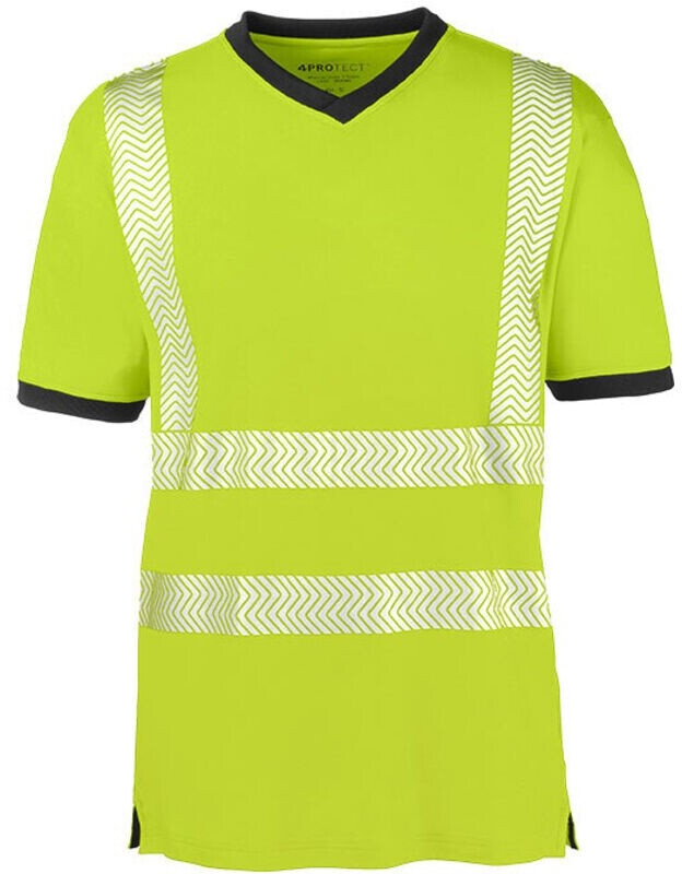 4Protect Warning protection T-Shirt MIAMI UV-Protection yellow/Grey