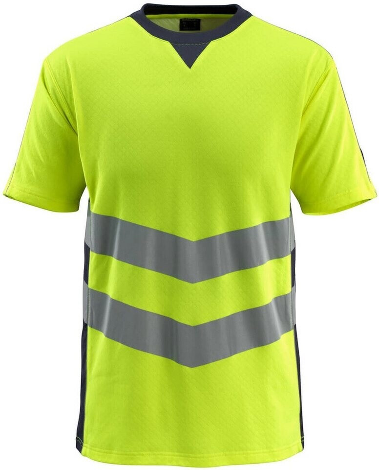 Mascot Workwear Warning protection T-Shirt SANDWELL Safe Supreme UV-Protection yellow/Blackblue